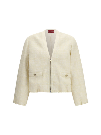 Tweed Jacket Beige/White