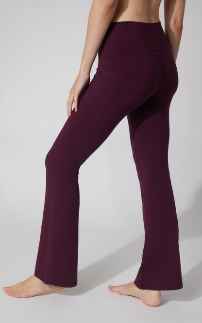 Polarlux Tribeca Elastic Free Full Length Side Pocket Flare Leg Pant