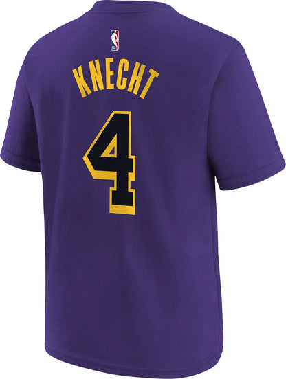 Nike Youth NBA Dalton Knecht #4 Los Angeles Lakers T-Shirt T-Shirts