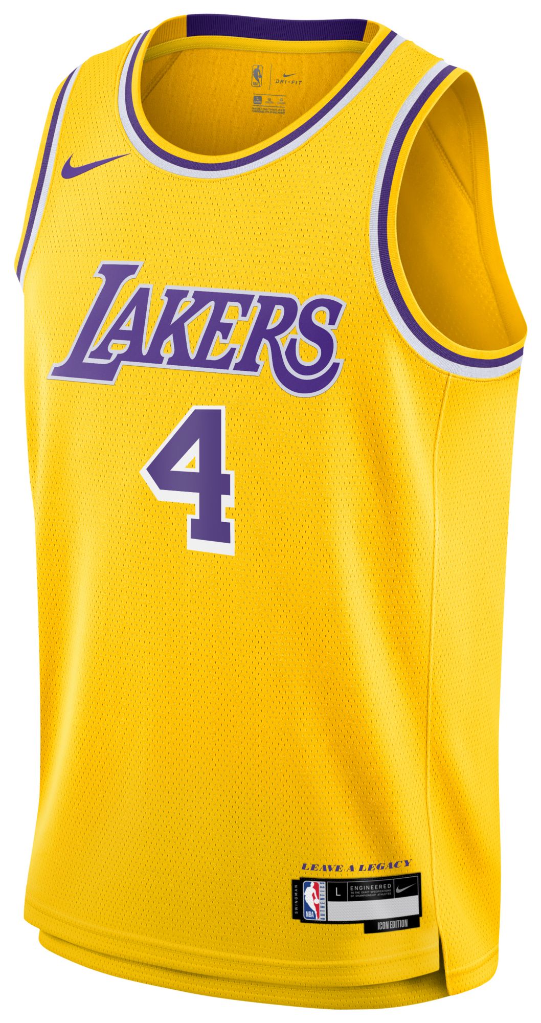 Nike Youth NBA Dalton Knecht #4 La Lakers Swingman Jersey Jerseys