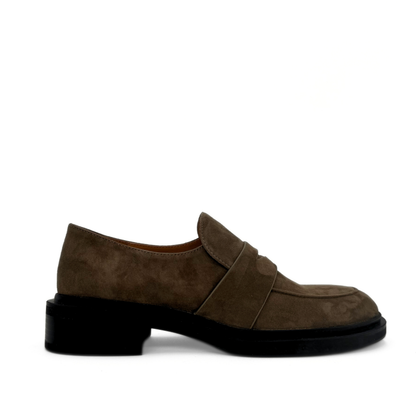 Drew Suede Loafers - Dark Brown