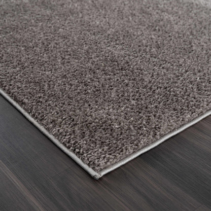 Judy Solid Dark Gray Washable Shag Rug - Clearance