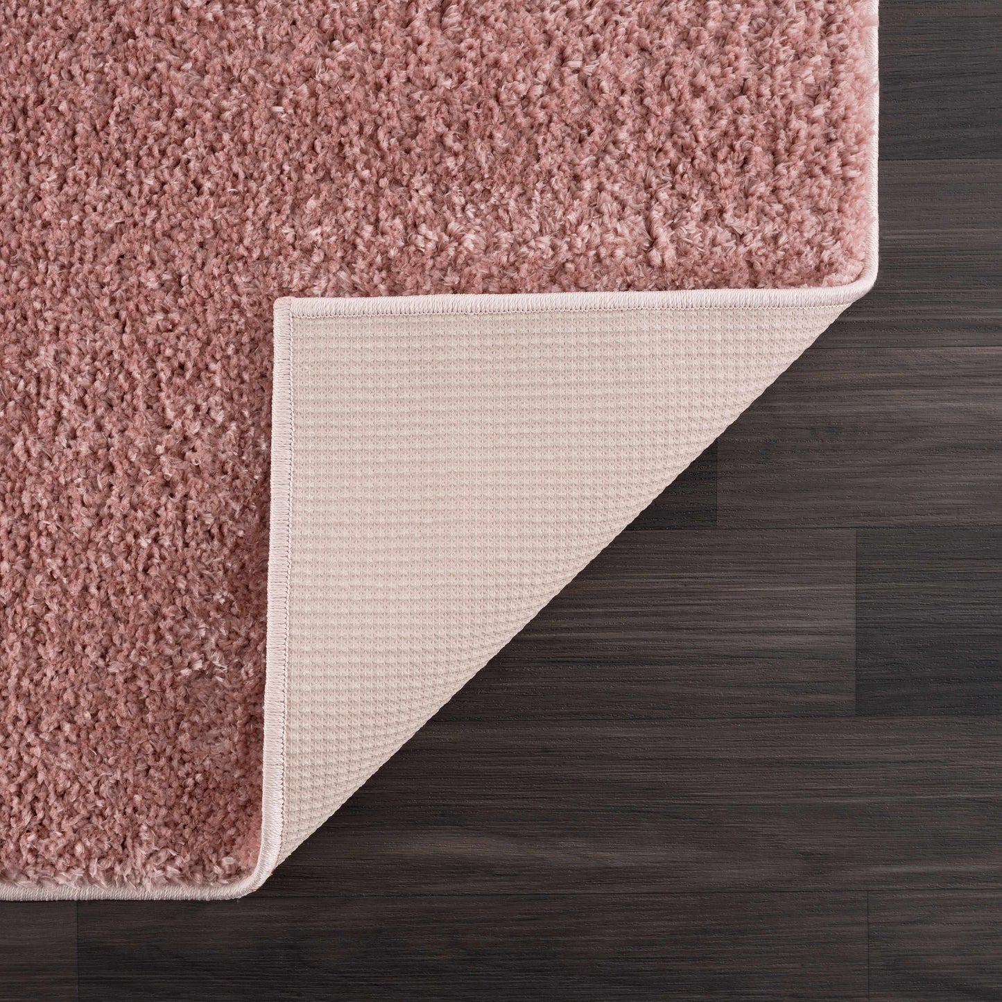 Judy Pink Plush Washable Area Rug - Clearance