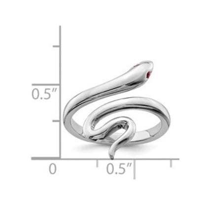 Silver Snake Toe Ring