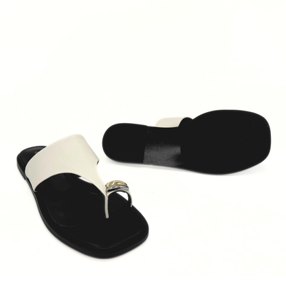 Cece Thong Sandals - White