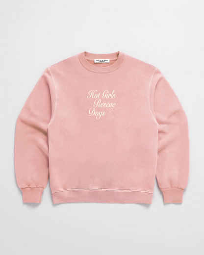 Hot Girls Rescue Dogs Crewneck