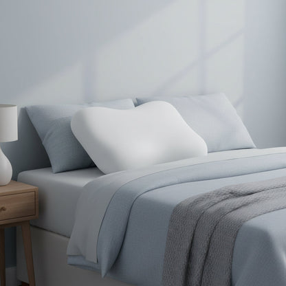 Soap Memory Foam Pillow – Ergonomic Ice Silk Cover for Side & Back Sleepers