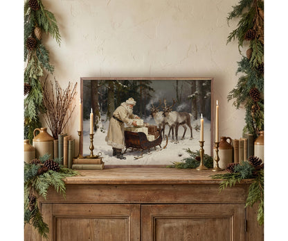 Kendrick Home Santa And His Reindeer Sleigh