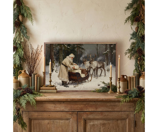 Kendrick Home Santa And His Reindeer Sleigh