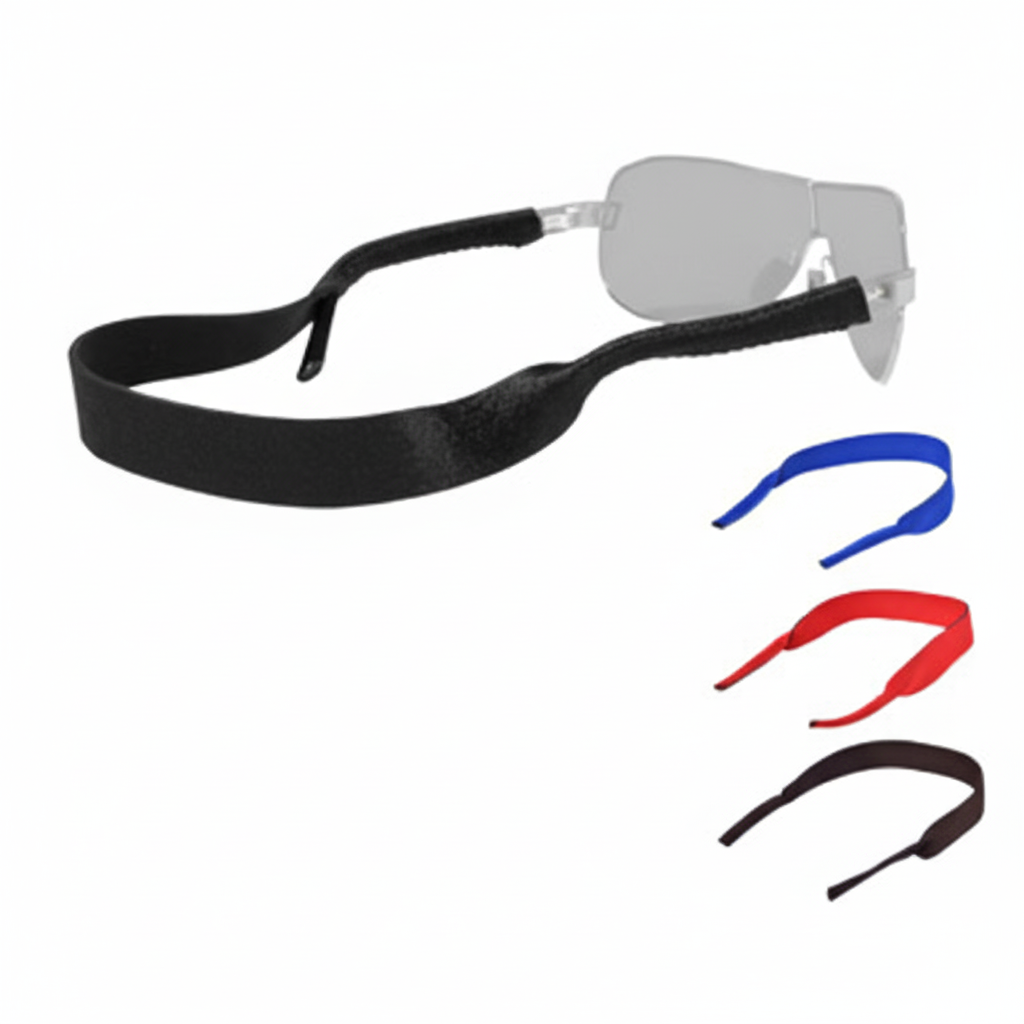 Prime Goods 4-Pack Sports Sunglasses Neck Cord Strap Eyeglass Glasses String Lanyard Holder - Multi