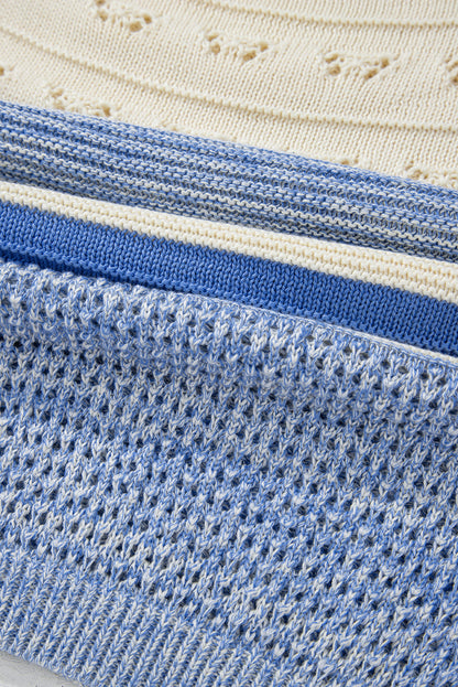 Threaded Pear Sophia Stitch Puff Sleeve Sweater