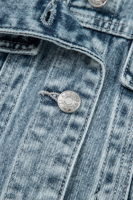 Threaded Pear Evelyn Flap Frayed Detail Vest