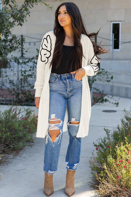 Threaded Pear Trinity Open Front Duster Cardigan