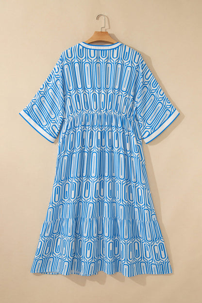Threaded Pear Siya Bracelet Sleeve Long Plus Dress
