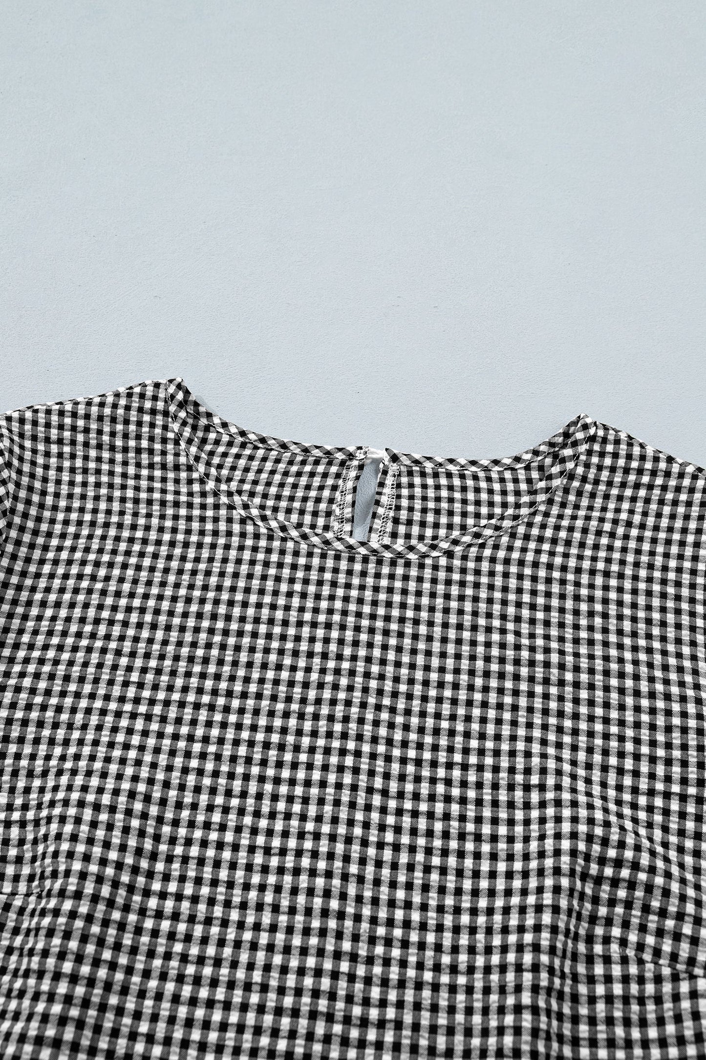 Threaded Pear Carolina Ruffled Half Sleeve Blouse