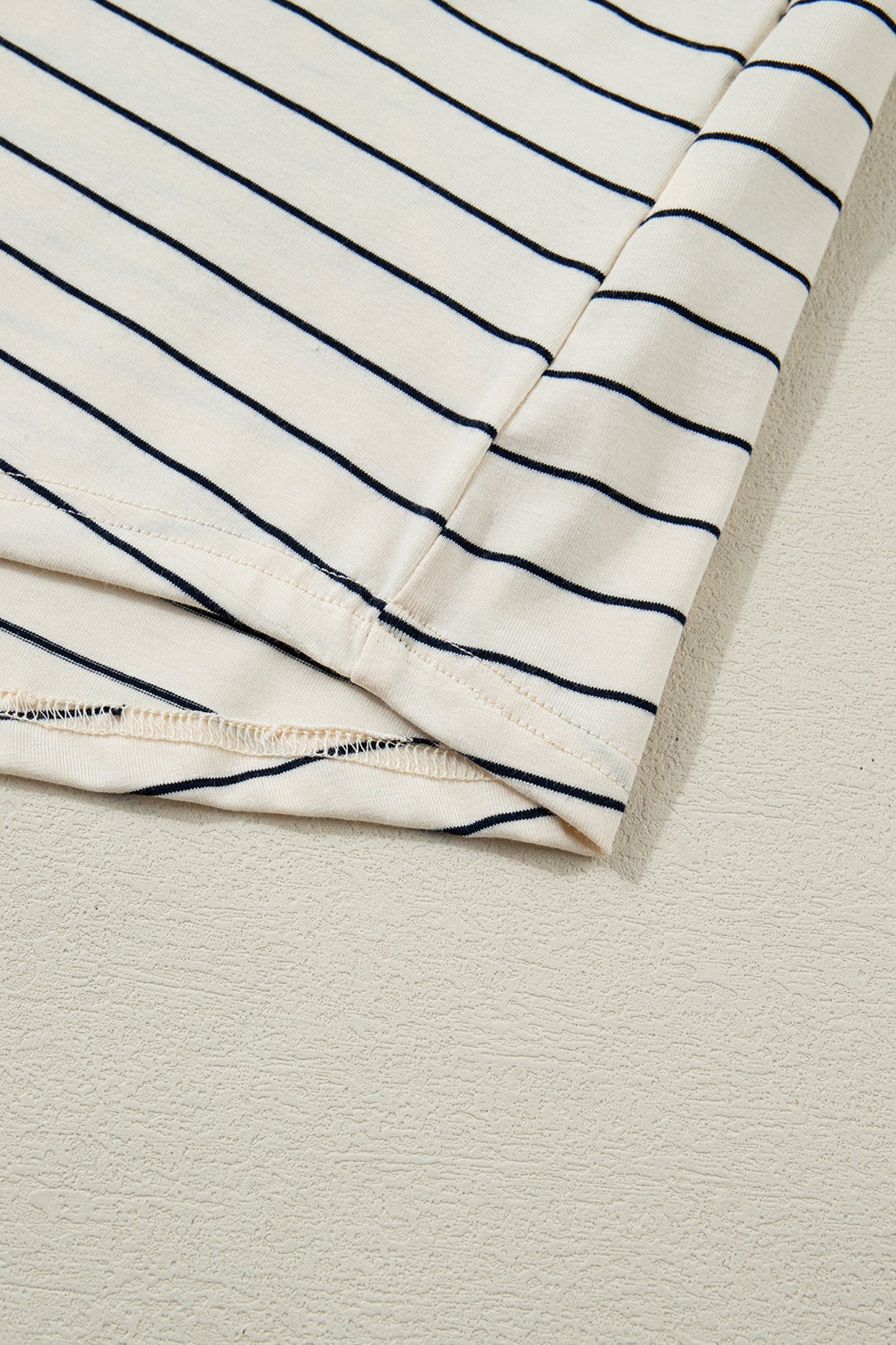 Threaded Pear Mabel Stripe Drawstring Tunic Tank