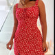 Red Small Floral