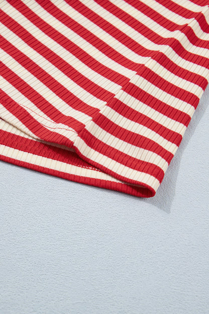 Threaded Pear Monica Ribbed Knit Tank Top
