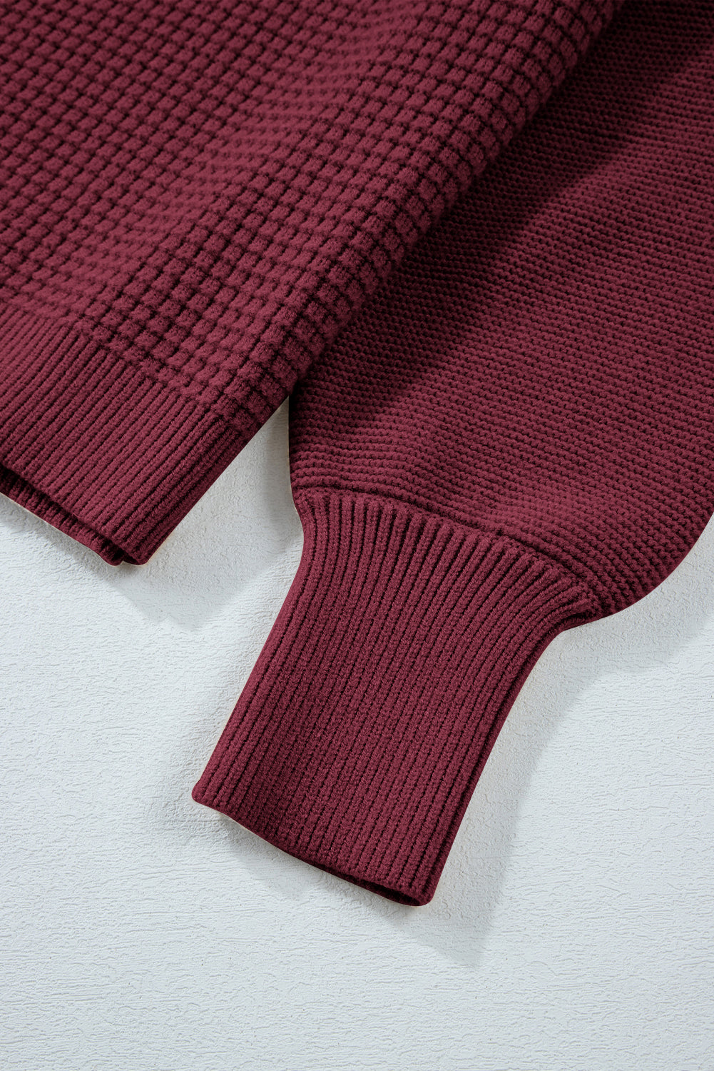 Threaded Pear Julietta Mixed Textured Knitted Sweater