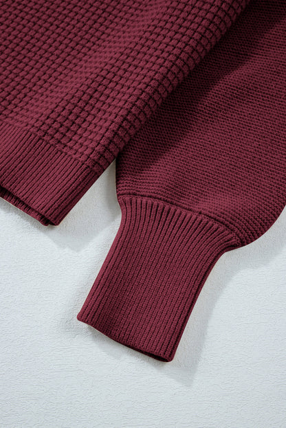 Threaded Pear Julietta Mixed Textured Knitted Sweater