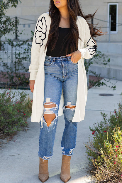Threaded Pear Trinity Open Front Duster Cardigan