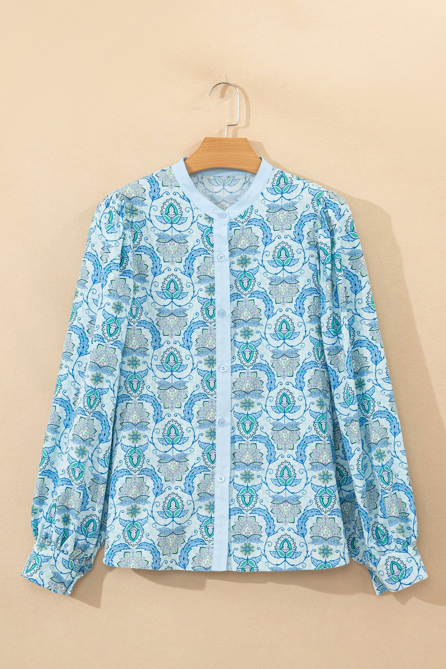 Threaded Pear Micah Puff Sleeve Loose Shirt