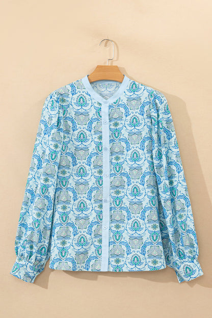 Threaded Pear Micah Puff Sleeve Loose Shirt