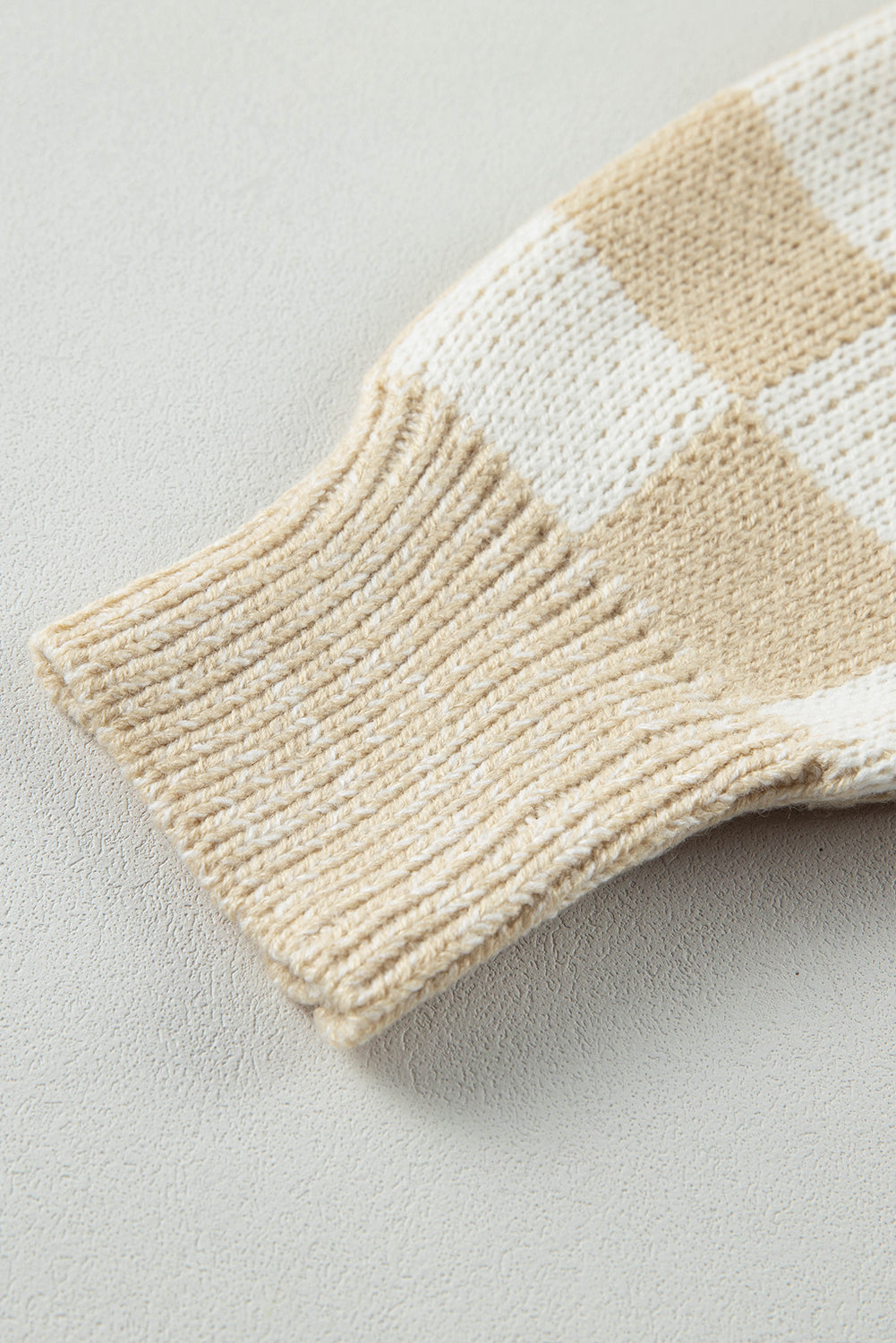 Threaded Pear Abigail Print Drop Shoulder Sweater