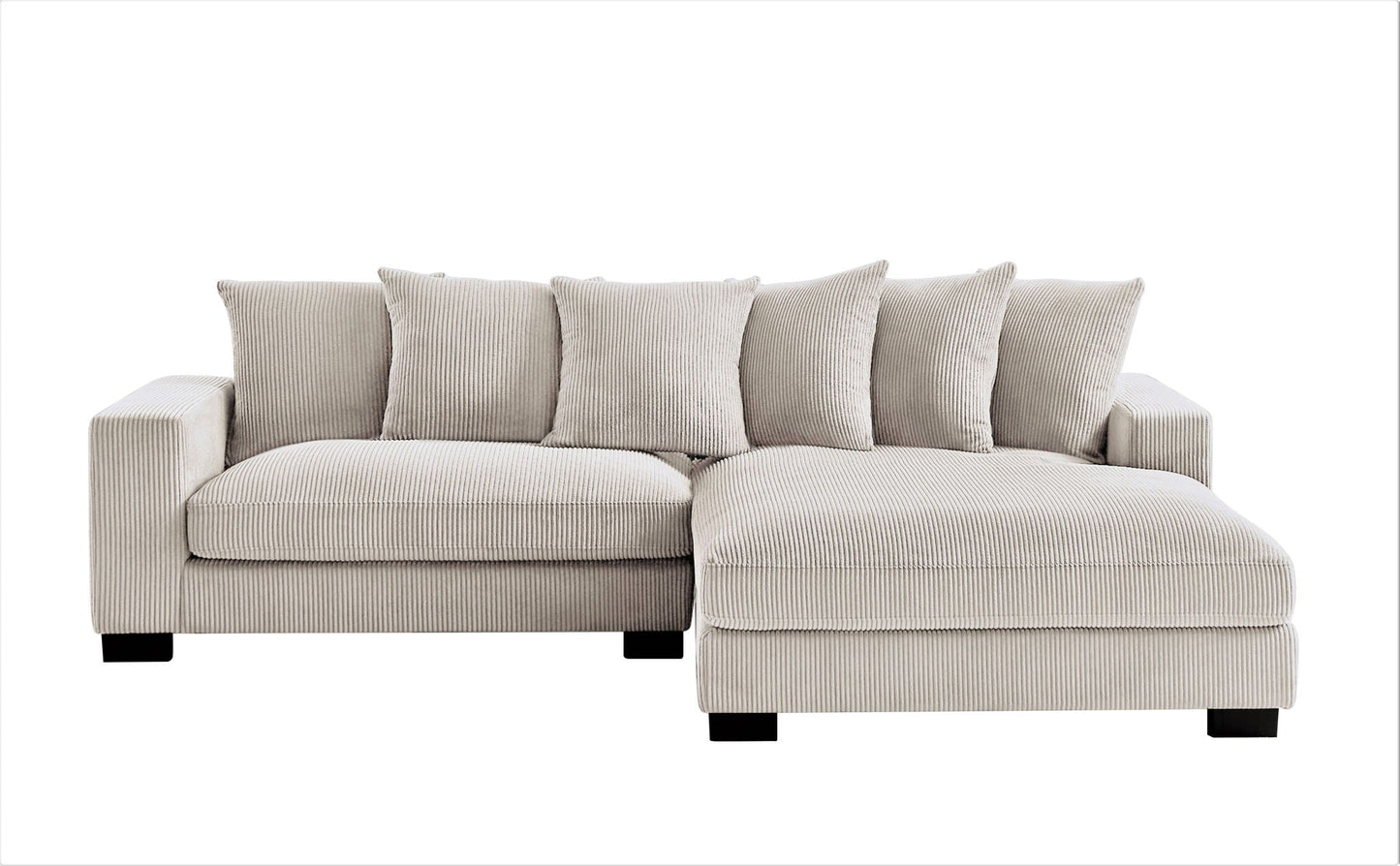 Luxe - Oversized 2 Piece Sectional Couches for Living Room, L Shaped Sofa With Chaise