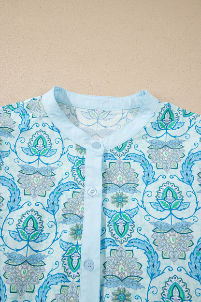 Threaded Pear Micah Puff Sleeve Loose Shirt