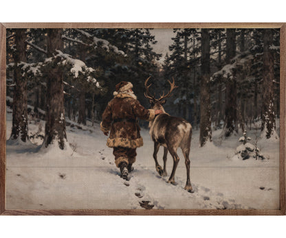 Kendrick Home Santa And His Reindeer Walking