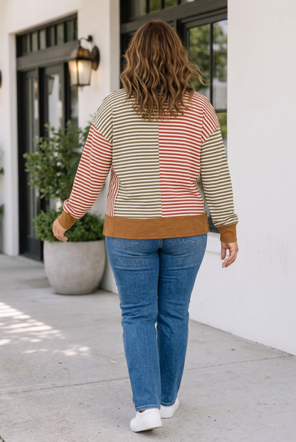 Carmen Long Sleeve Blouse Long Sleeve PLUS Top