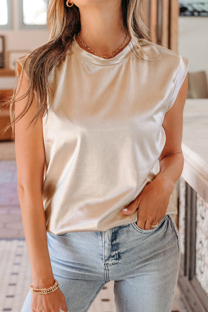 Threaded Pear Alicia Metallic Tank Top