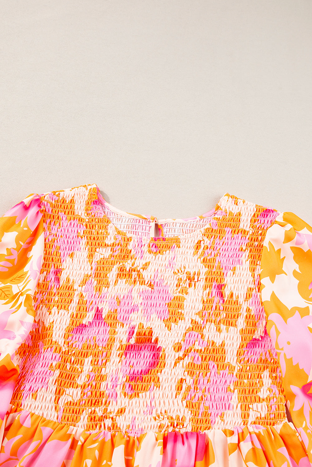 Threaded Pear Jane Sleeve Ruffle Mini Dress