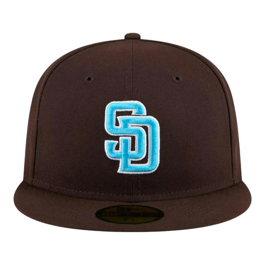 New Era 59Fifty MLB San Diego Padres Father’s Day 2024 Fitted Hat Brown/Blue UV