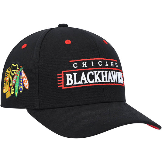 Men's Mitchell & Ness Nhl Team Lofi Pro Snapback Blackhawks - Black