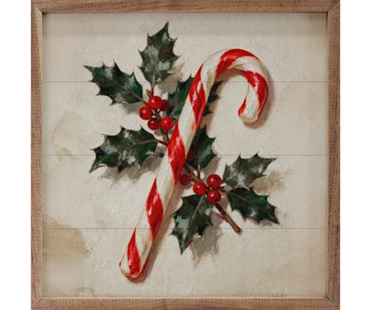 Kendrick Home Candy Cane With Holly