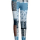Blue Brown Patchwork Print