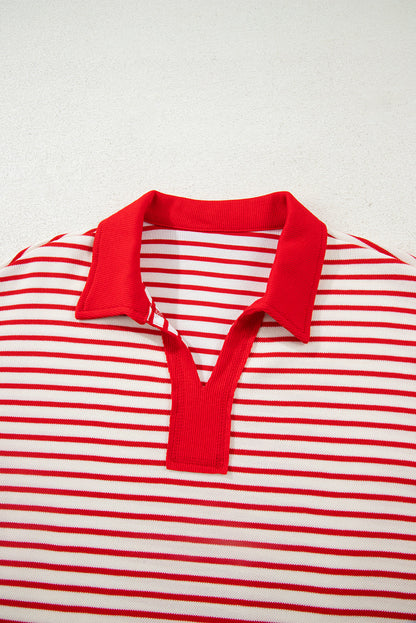 Threaded Pear Zaylee Collared Drop Shoulder Pullover