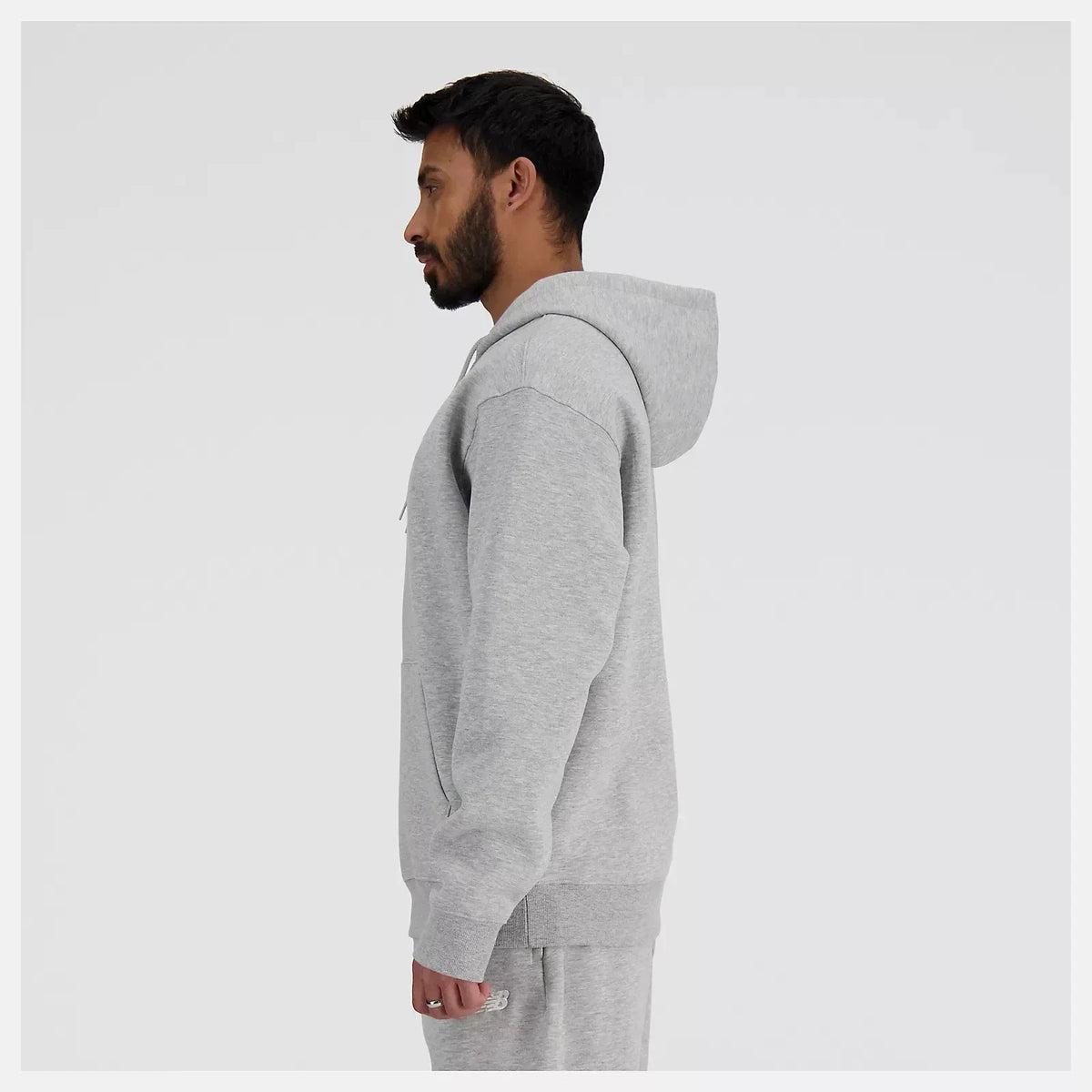 New Balance Sport Essentials Men's Pullover Hoodie — Gray