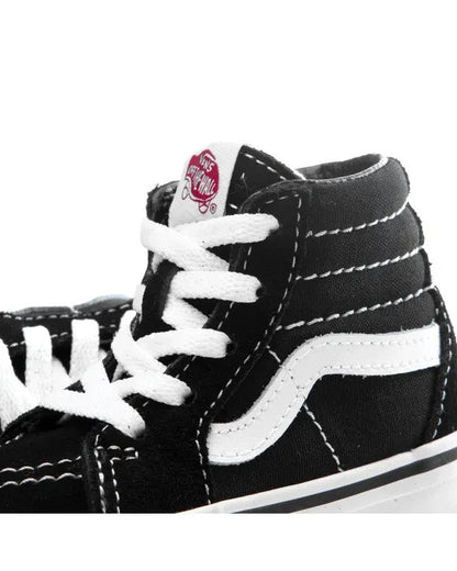 Vans SK8 Hi Round Toe Kids' Sneakers — True White/Black