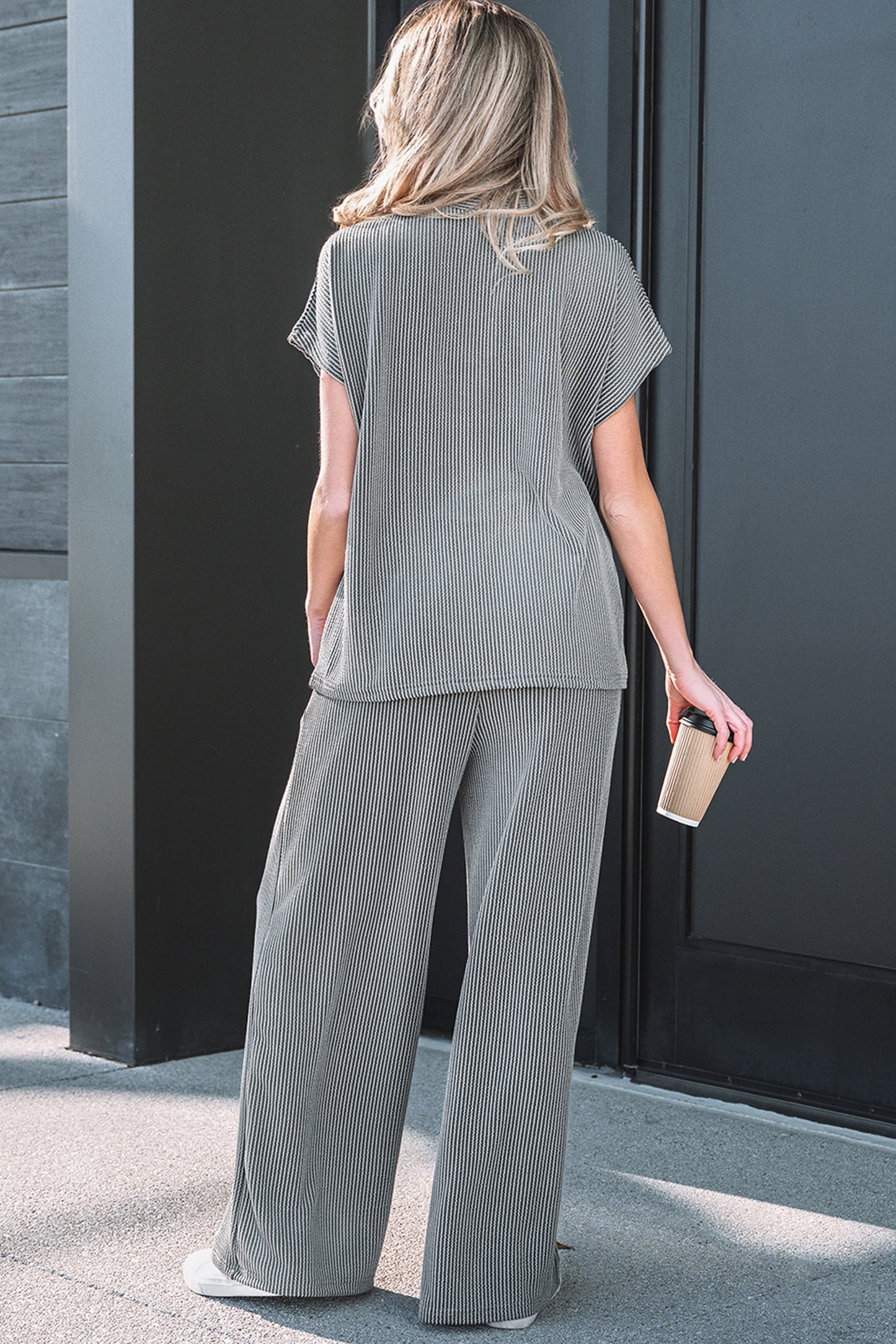 Threaded Pear Guinevere Ribbed High Loose Tee