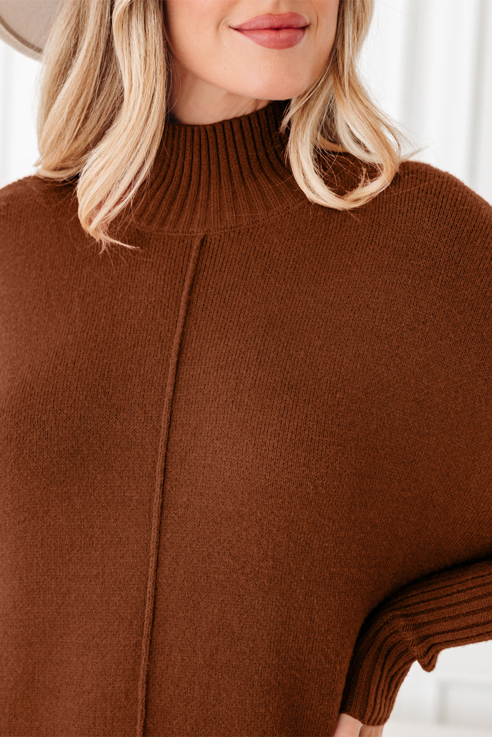 Threaded Pear Mia Center Seam Shift Sweater