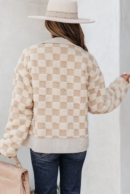 Threaded Pear Emily Zip Up Collared Jacket