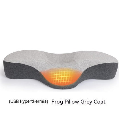 Memory Cotton Cervical Pillow – Low Profile Neck Support with Optional USB Heat Therapy