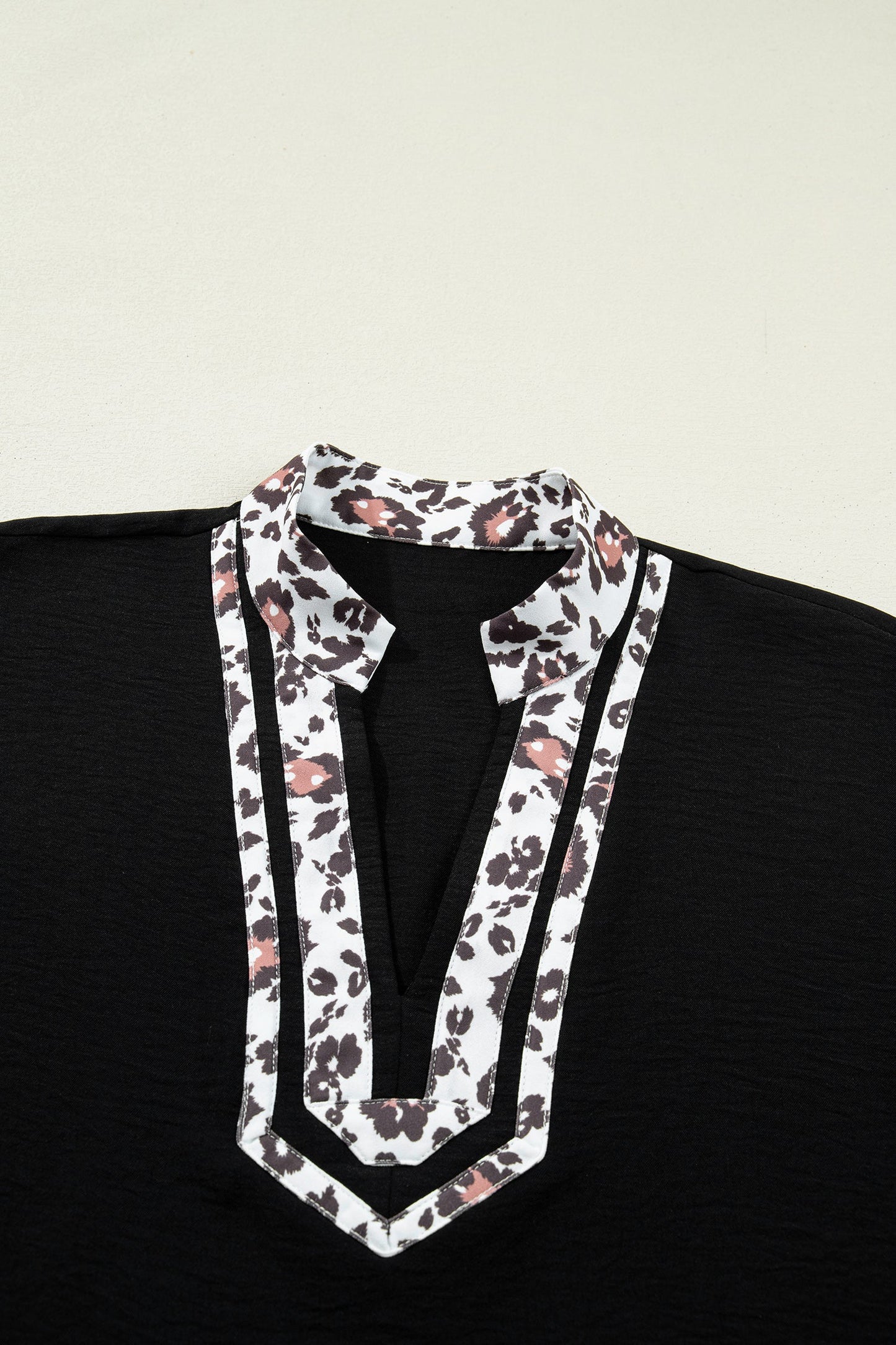 Threaded Pear Keziah Sleeve Patchwork Trim Blouse