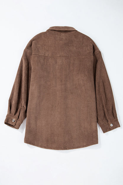 Threaded Pear Eleanor Corduroy Flap Up Shacket