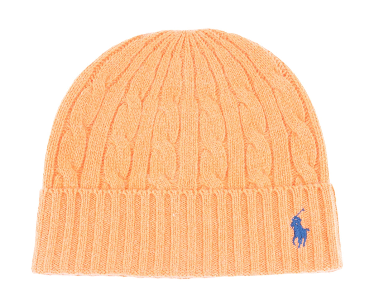 Polo Ralph Lauren Classic Cable Pony Men's Beanie — Orange