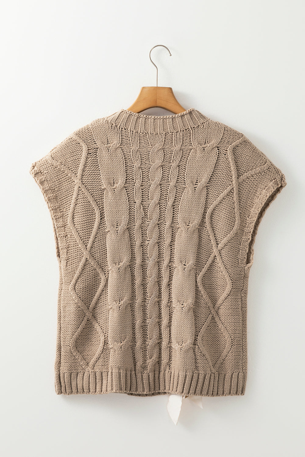 Threaded Pear Emma Bowknot Short Sleeve Sweater