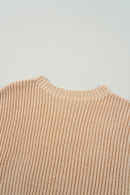 Threaded Pear Avery Side Slits Loose Sweater